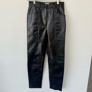 Aritzia Wilfred Rebel Pant in black vegan leather size 4